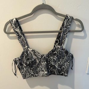 Women cropped going out top!